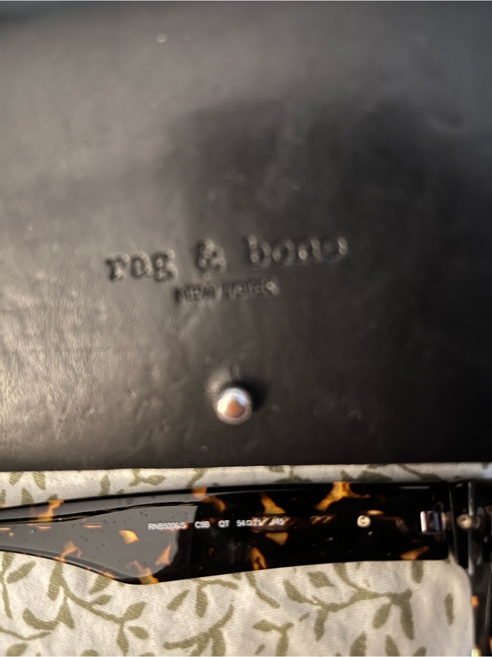 Rag & Bone Tortoiseshell Sunglasses Arm with Logo - Picture 3 of 6